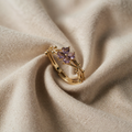 Ametystblomst-ring