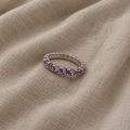 Sol amelune ring | hvitt gull
