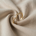 Åpen baguette-ring