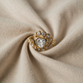 Kristallhjerte ring
