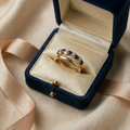 Krystallens gullakent ring