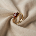 Gullsmedens halo-ring