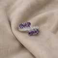 Lavendel kraft ring | hvitt gull