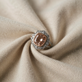 Roosa vintage-ring blomsterformet