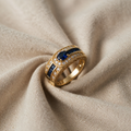 Blå imperium ring