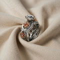 Diamantblomst statement-ring