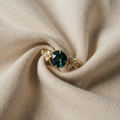 Grønn perle-ring