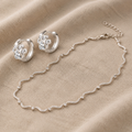 Paw Huggie hoops med glitrende zirkoner