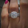 Puteglans pavé statement-ring