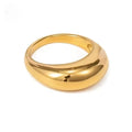 Tidløs gyllen bue ring
